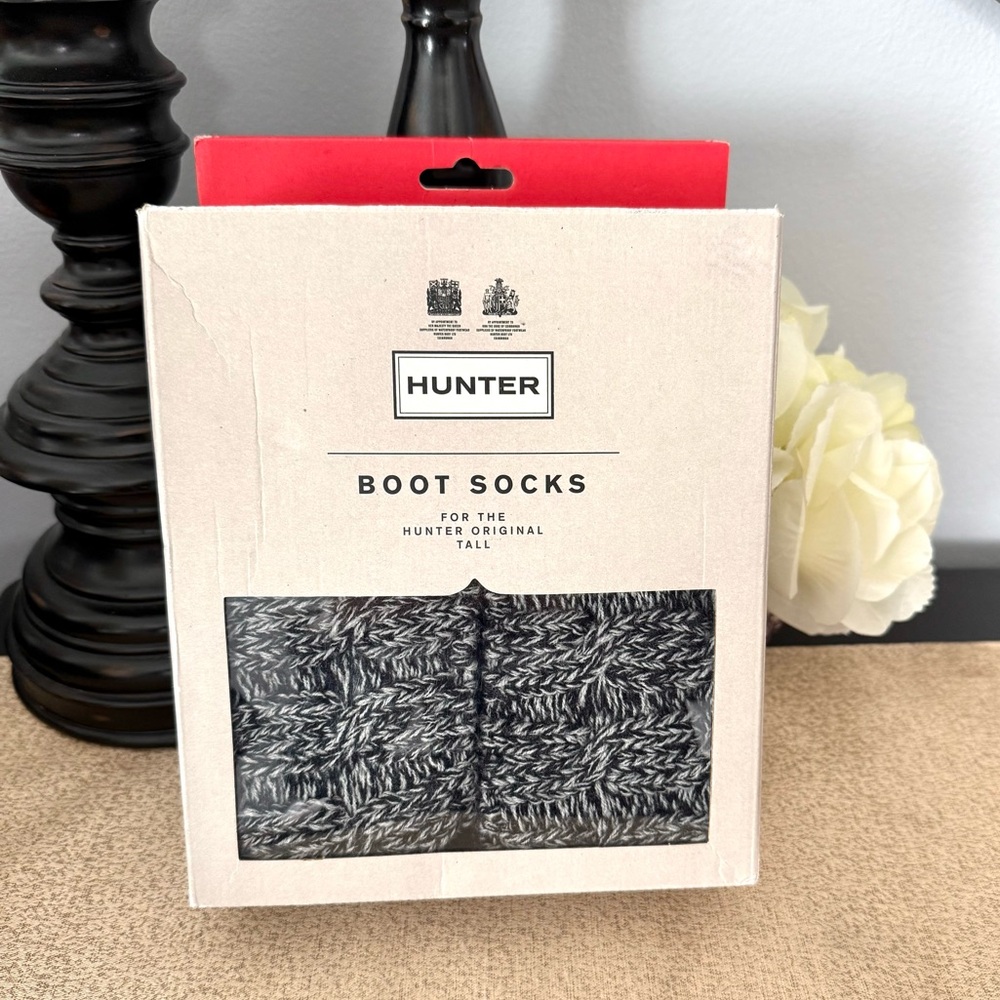 NWT Hunter Cable Knit Cuff Tall Boot Socks - Picture 2 of 7